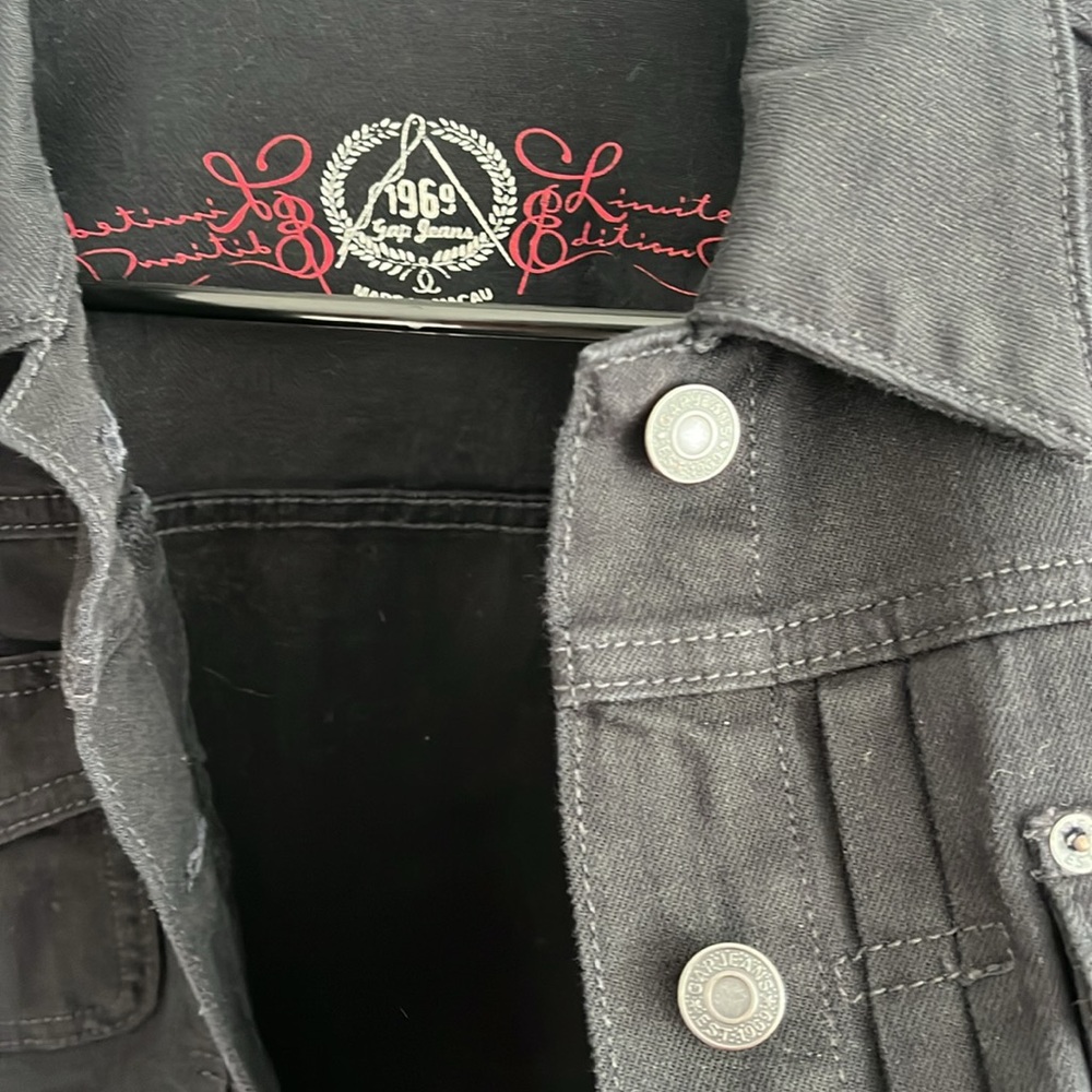 Gap 1969 Limited Edition Black Denim Jean Jacket - Picture 4 of 6